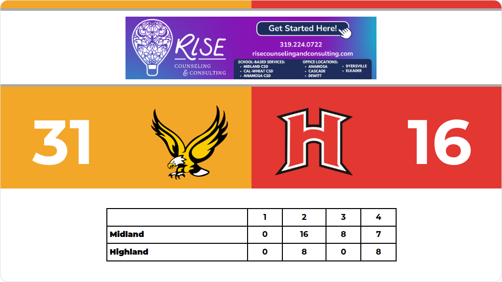 Treee Binding Bound | Midland vs. Highland/Lone Tree | Football | 2026-27 | 10/16/2026
